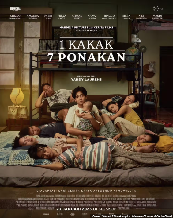 Sinopsis Film 1 Kakak 7 Ponakan, Diperankan Chicco dan Amanda Rawles